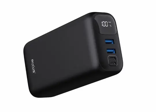 Rixus RXPB62 – Batterie externe 30 000 mAh charge rapide 22,5W Noir – Image 2