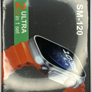 Montre ConnectĂ©e Ultra 2 SM-120 â Coffret 5 en 1 avec Bracelets â Ăcran HD, Appels Bluetooth, Design Sport Premium