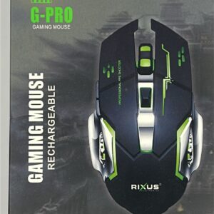 Souris Gaming Rechargeable Sans Fil RIXUS G-PRO RXWM210 â Haute PrĂ©cision et Design LED