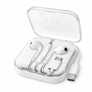 Compatible - Écouteurs USB-C avec micro et contrôle volume (boîtier rigide)
