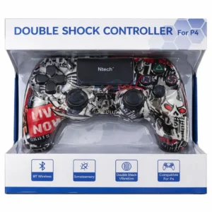 Ntech - Manette sans fil Double Shock Controller compatible P4 motif graffiti