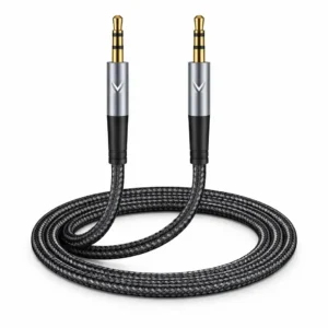 M - Câble AUX Jack 3.5 mm vers 3.5 mm 1m Tressé Noir