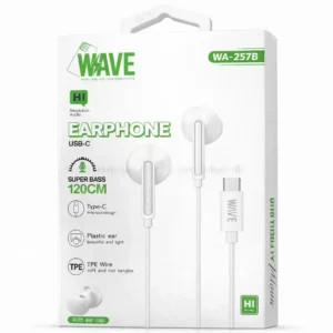 Wave - Écouteurs filaires USB-C WA-257B avec micro