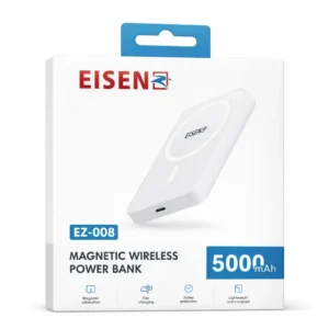 EisenZ - Batterie externe magnétique sans fil 5000 mAh (EZ-008)