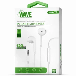 Wave - Écouteurs filaires jack 3.5mm WA-79 avec micro