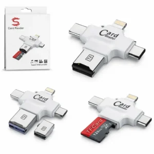 S - Lecteur de carte multi-connecteurs TF / SD / USB-C / Lightning j