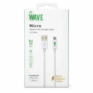 Wave - Câble Micro-USB 5A 2 m Blanc